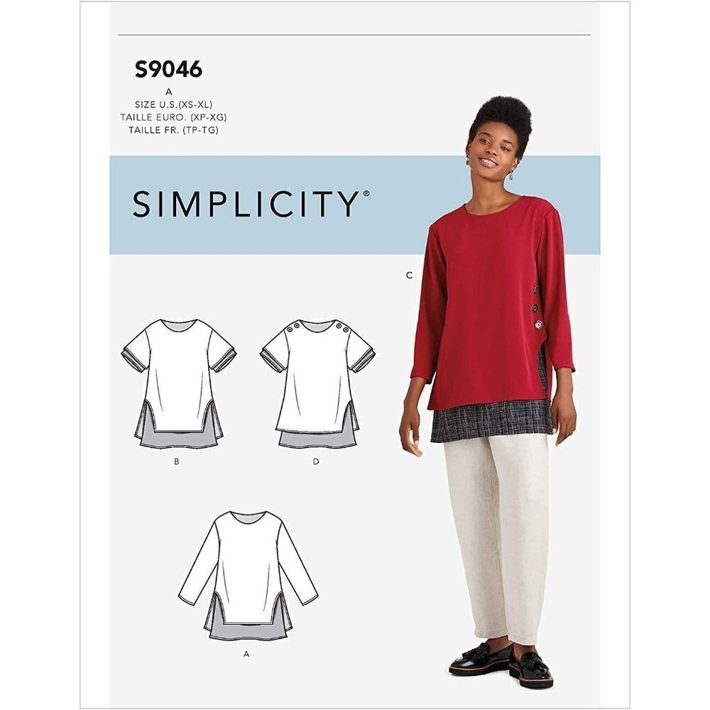 Simplicity Sewing Pattern 9046‎ Misses Layered Tunics Size XS-XL